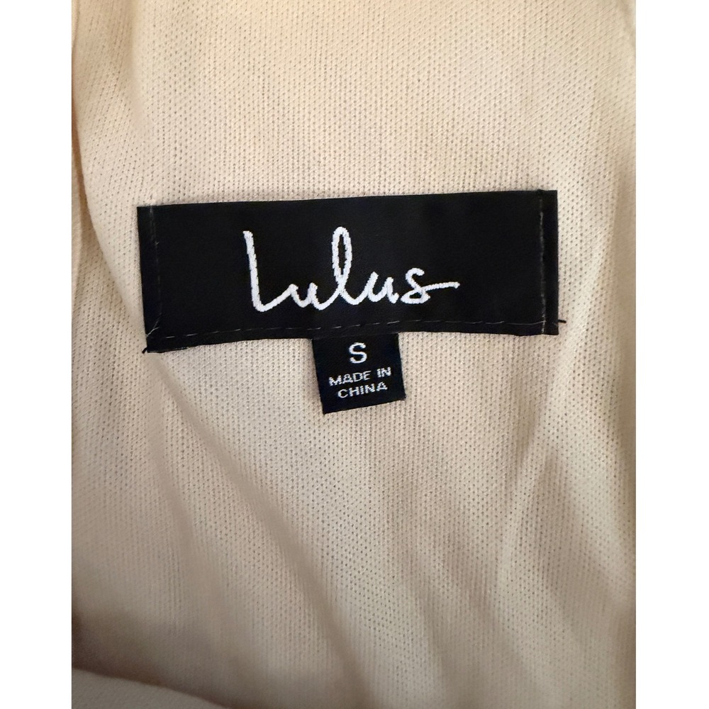 Lulus Womens Gold Sequin Geometric Halter Bodycon Cocktail Dress Small NWT - Picture 4 of 4